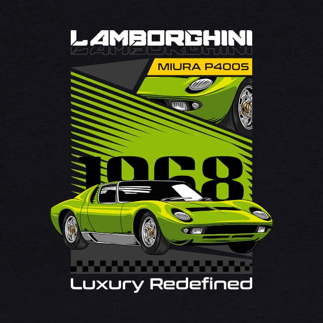 Classic Miura Supercar by milatees